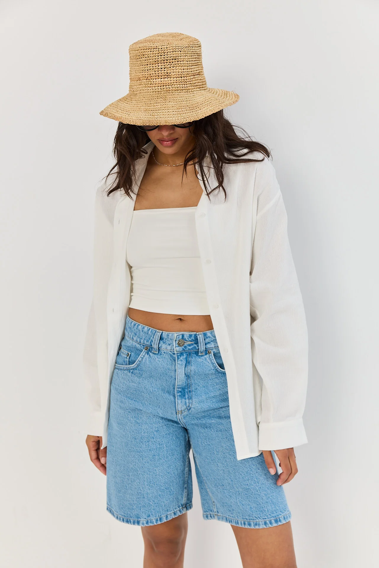 Bermudy jeansowe baby blue - Image 10