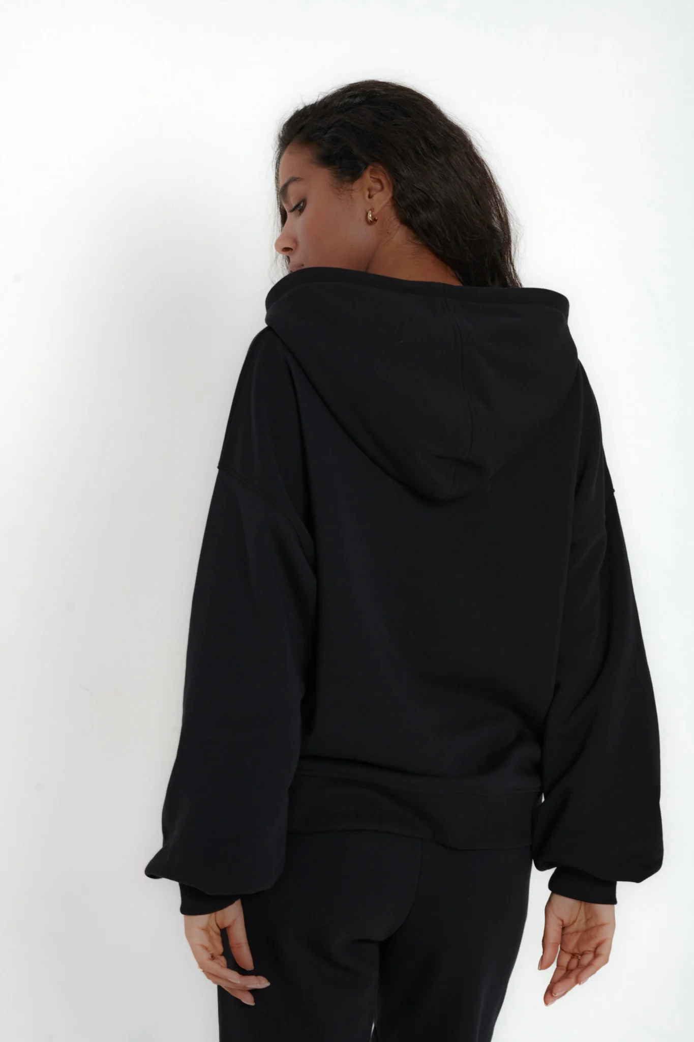 Bluza Boyfriend Hoodie black - Image 5