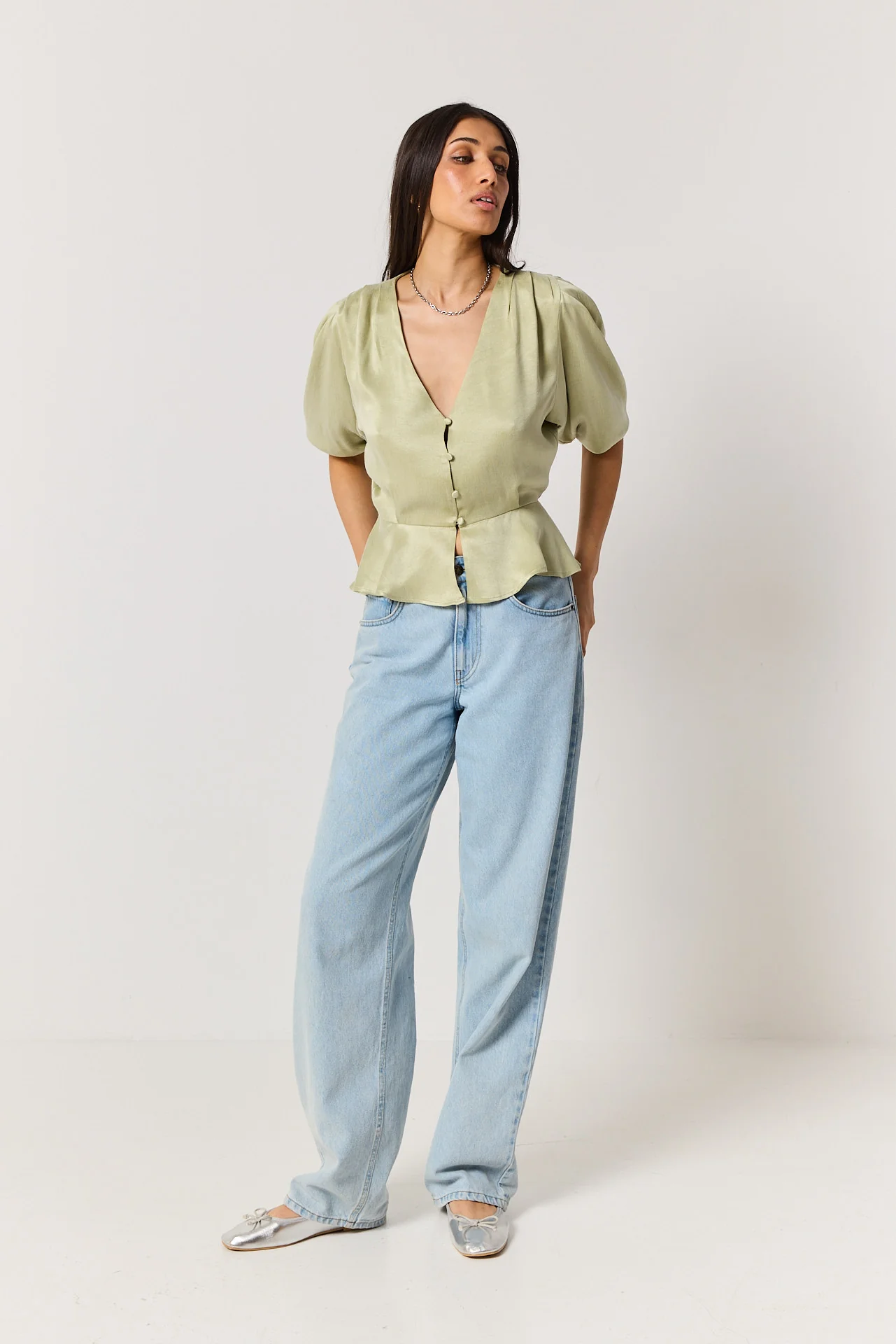 Koszula Margot pale green - Image 4