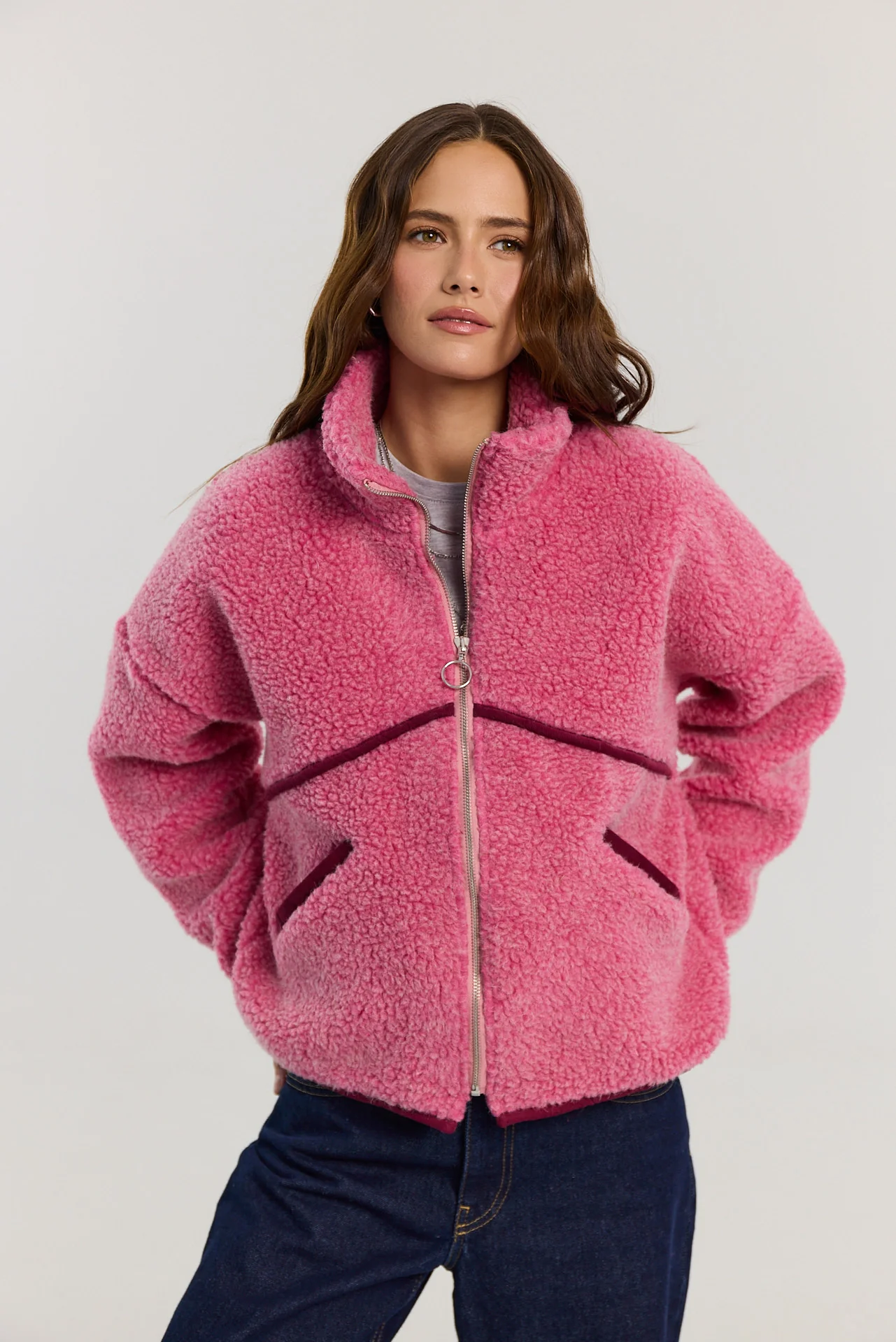 Kurtka Erin merino pink - Image 9