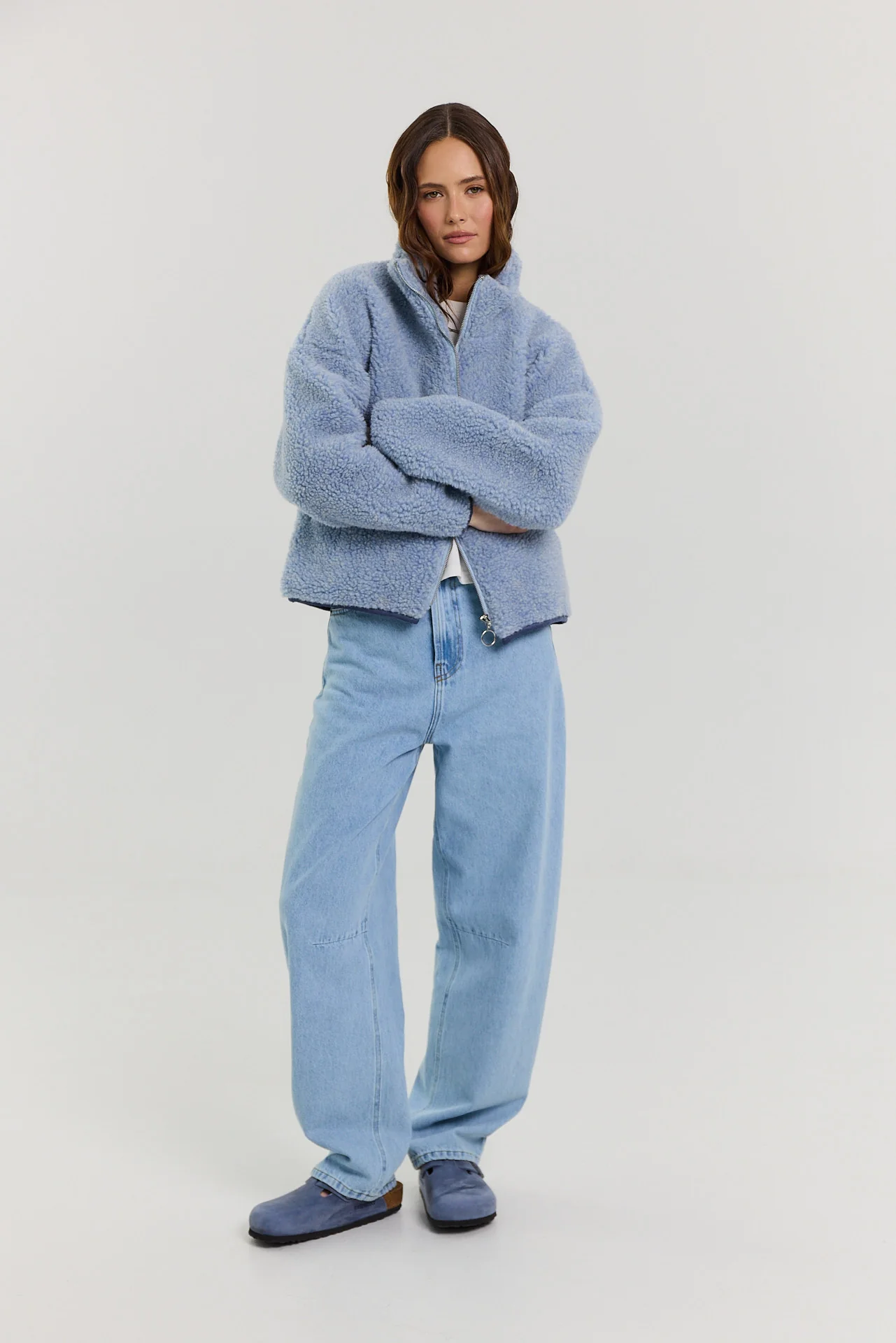Kurtka Erin merino powder blue - Image 5