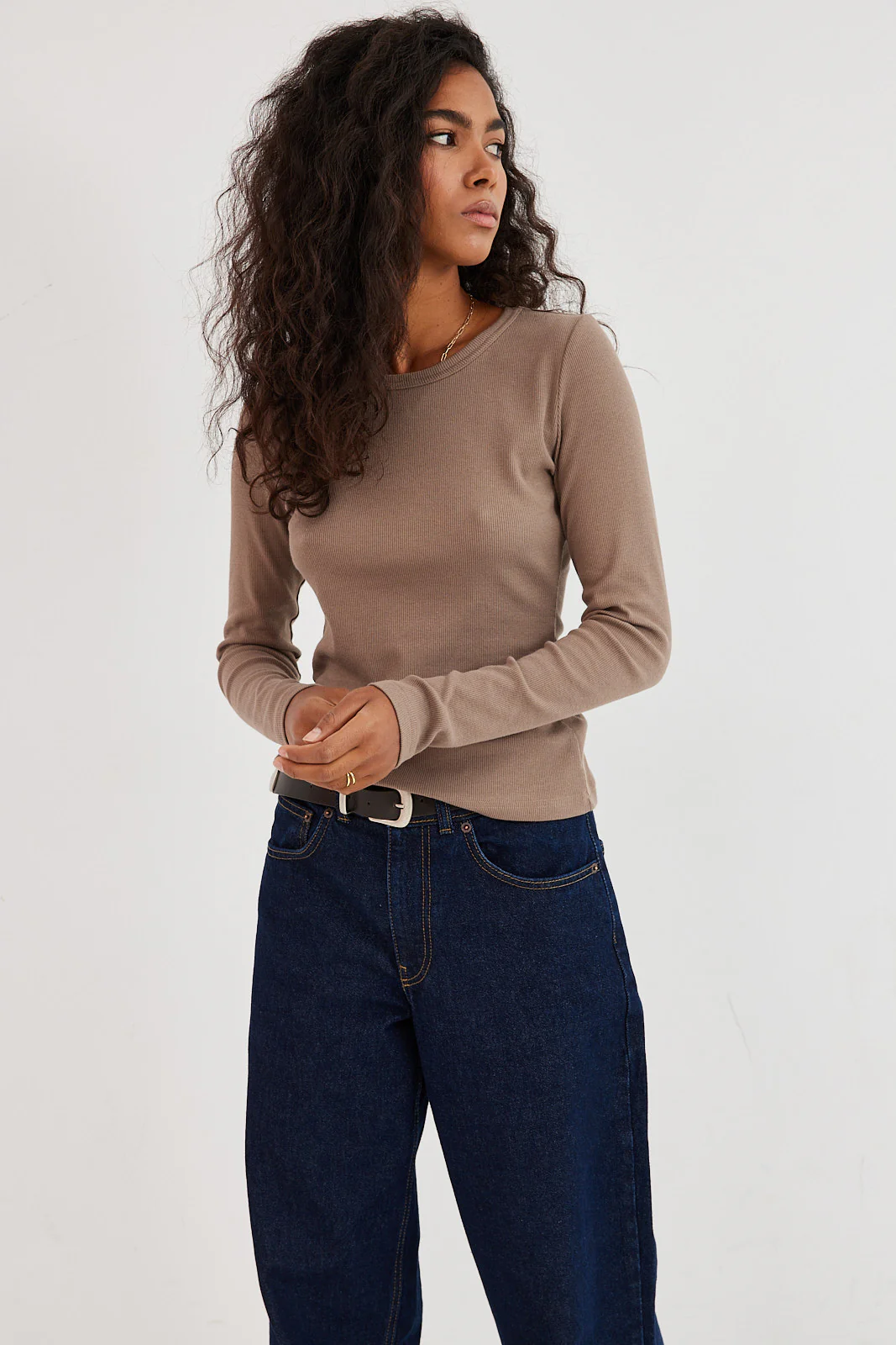 Longsleeve Bamboo cappuccino - Image 5