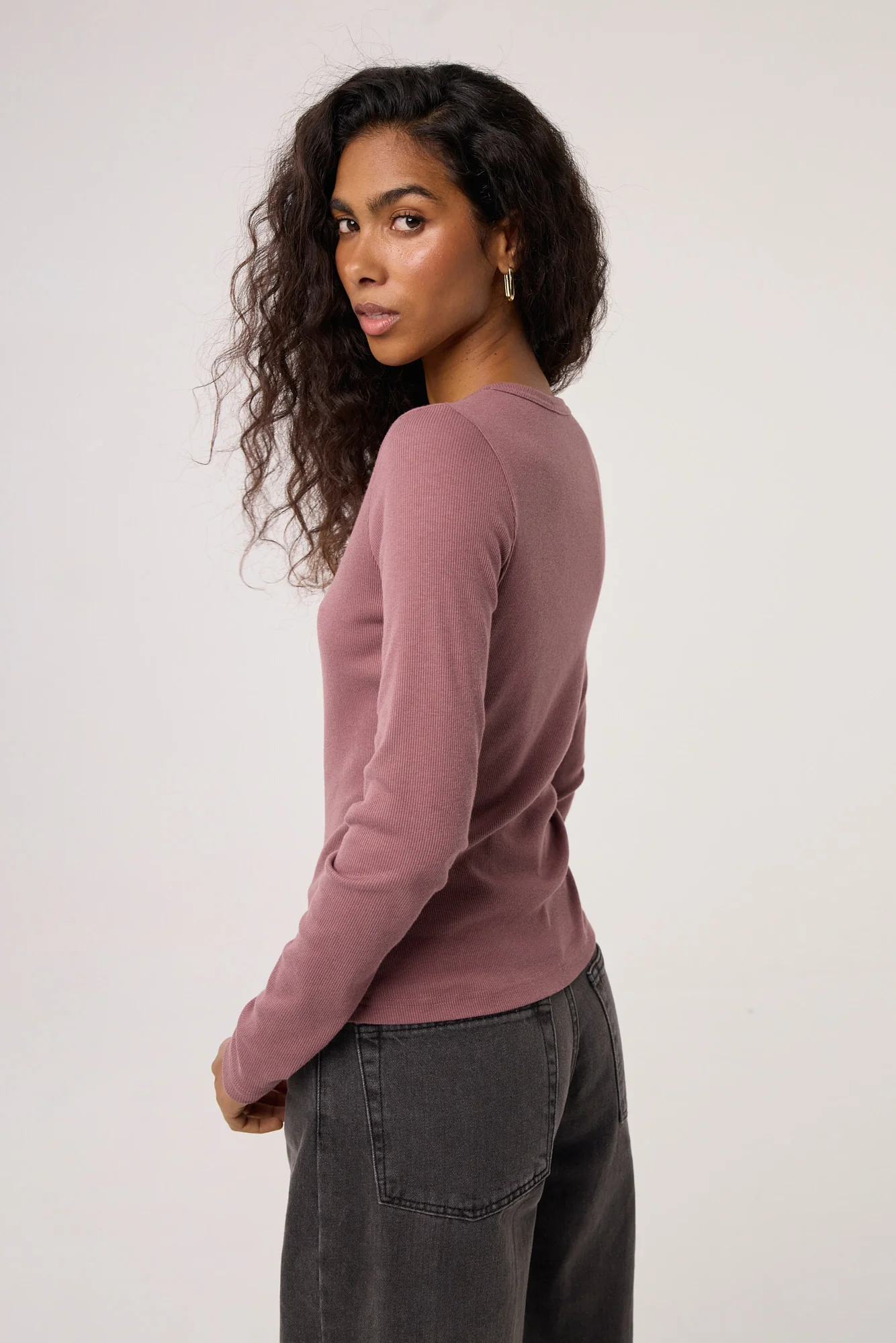 Longsleeve Bamboo dusty pink - Image 13
