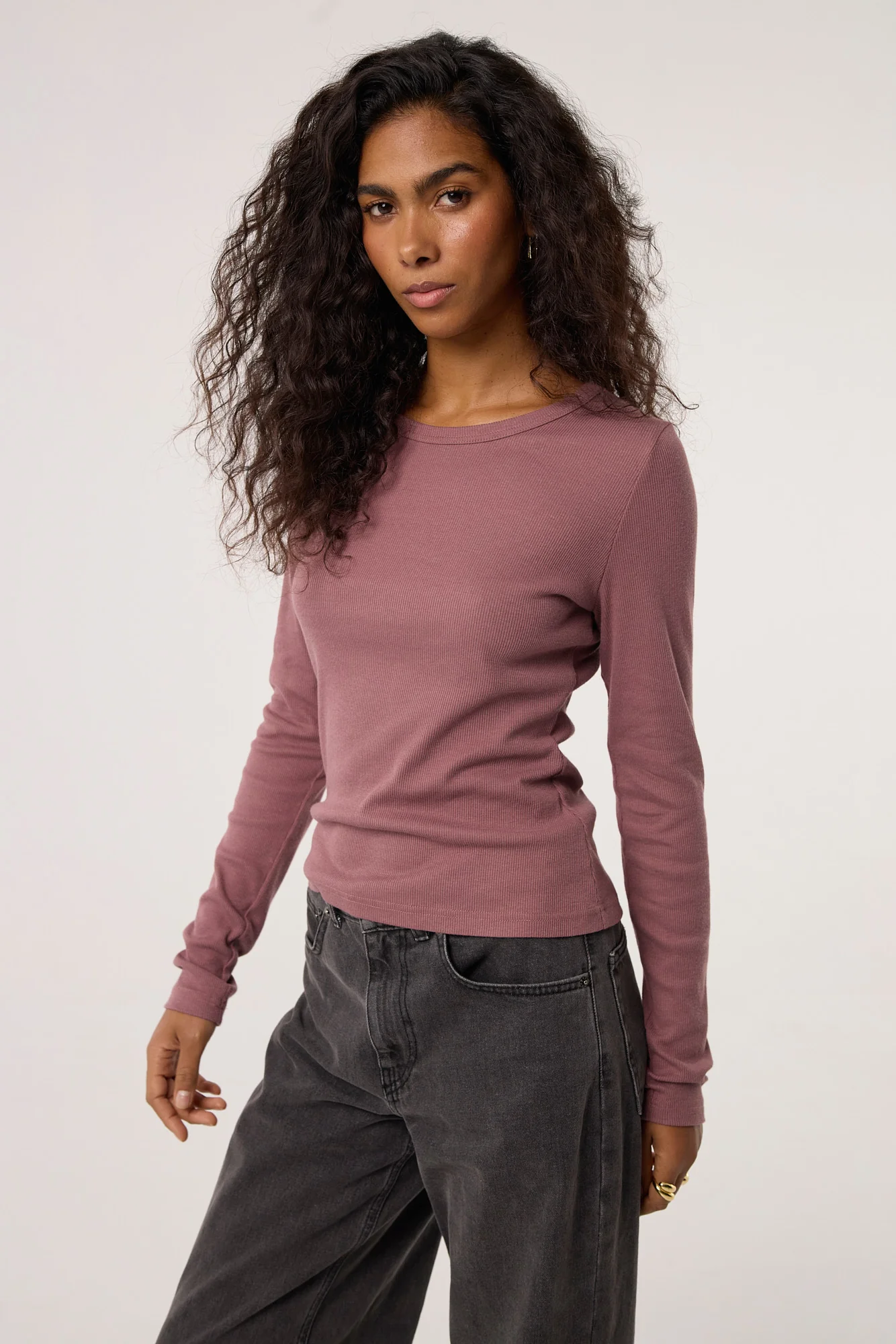 Longsleeve Bamboo dusty pink - Image 6