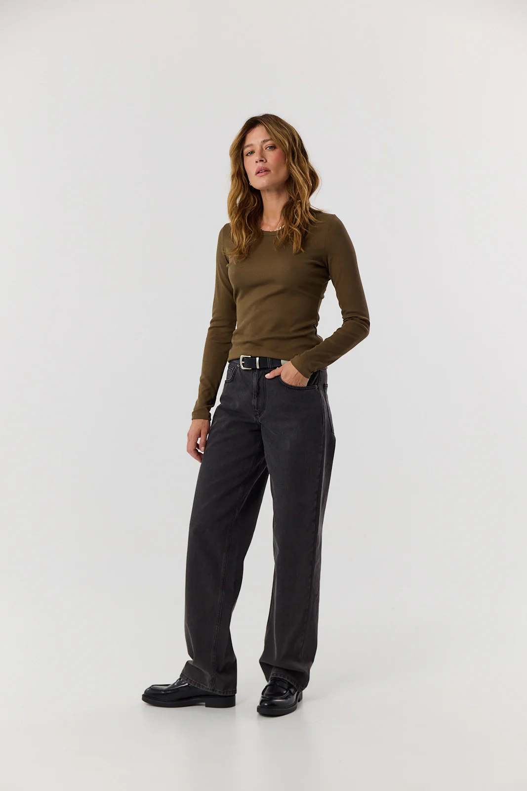 Longsleeve Bamboo khaki - Image 6