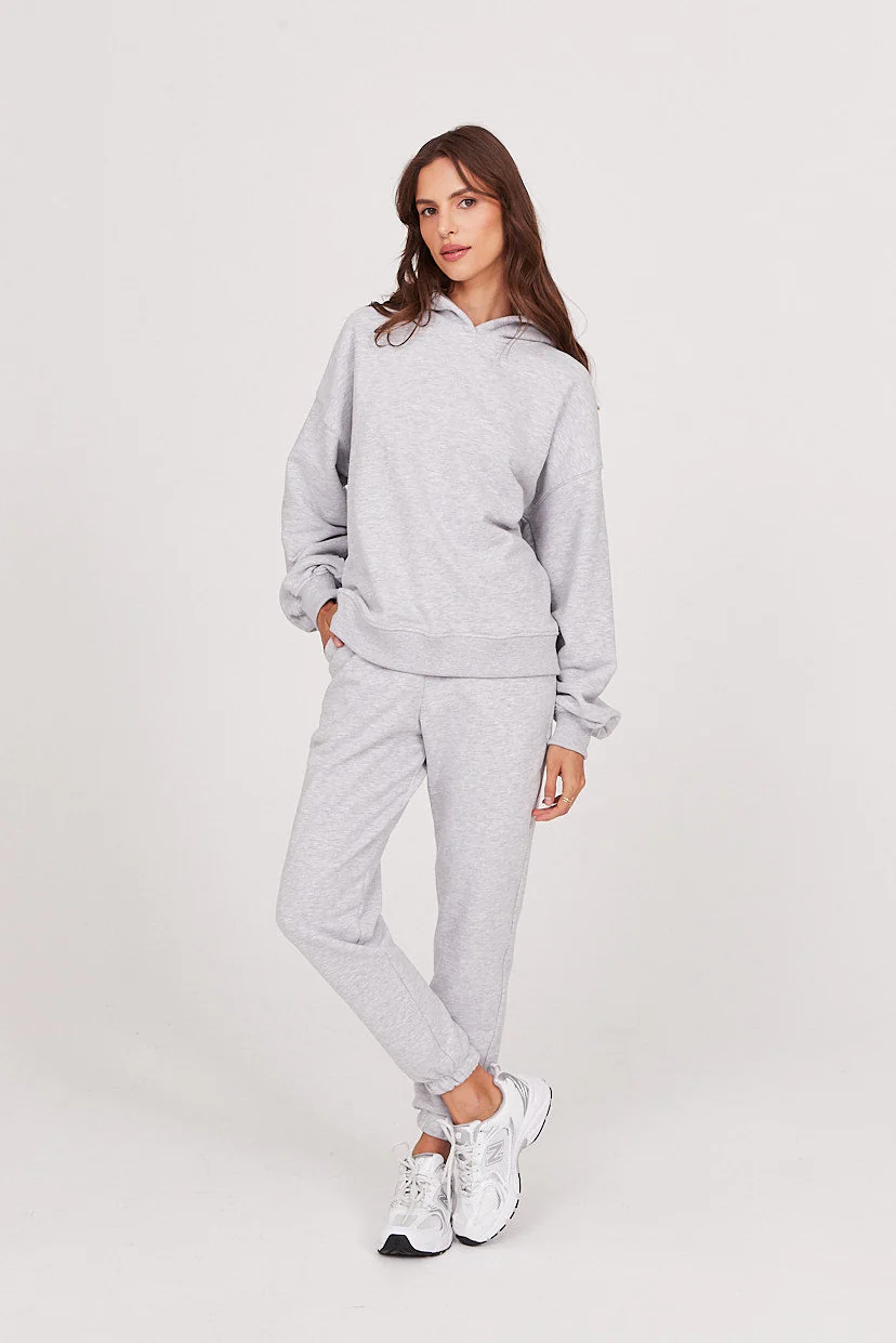 Spodnie dresowe light grey melange - Image 15