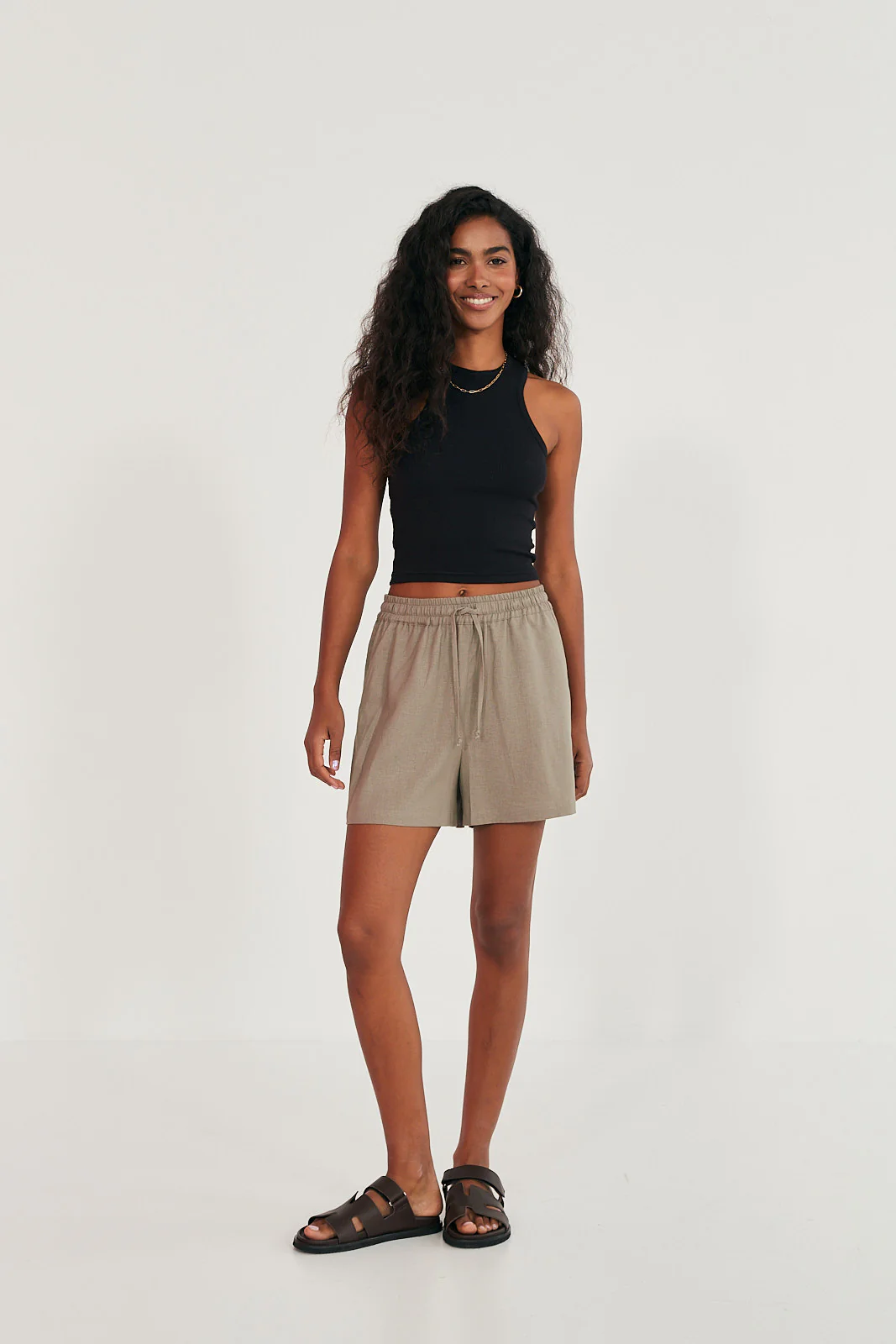 Szorty Gunther linen beige - Image 8