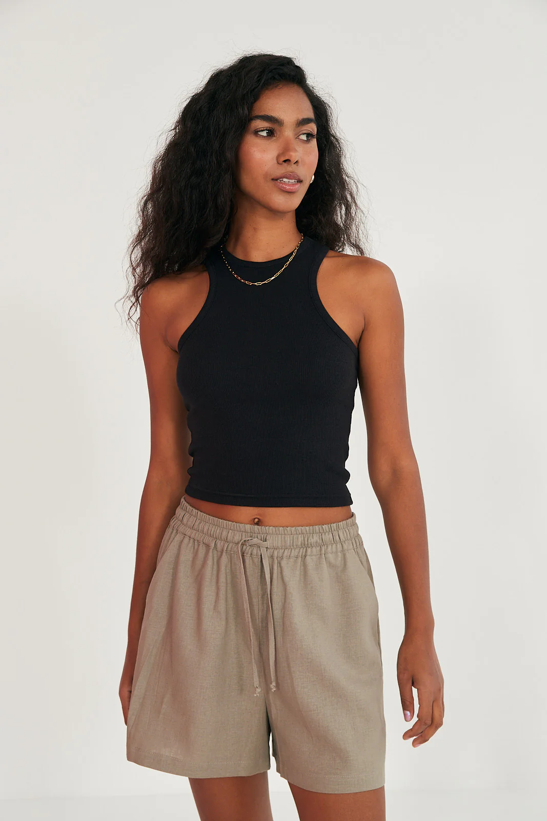 Szorty Gunther linen beige - Image 9