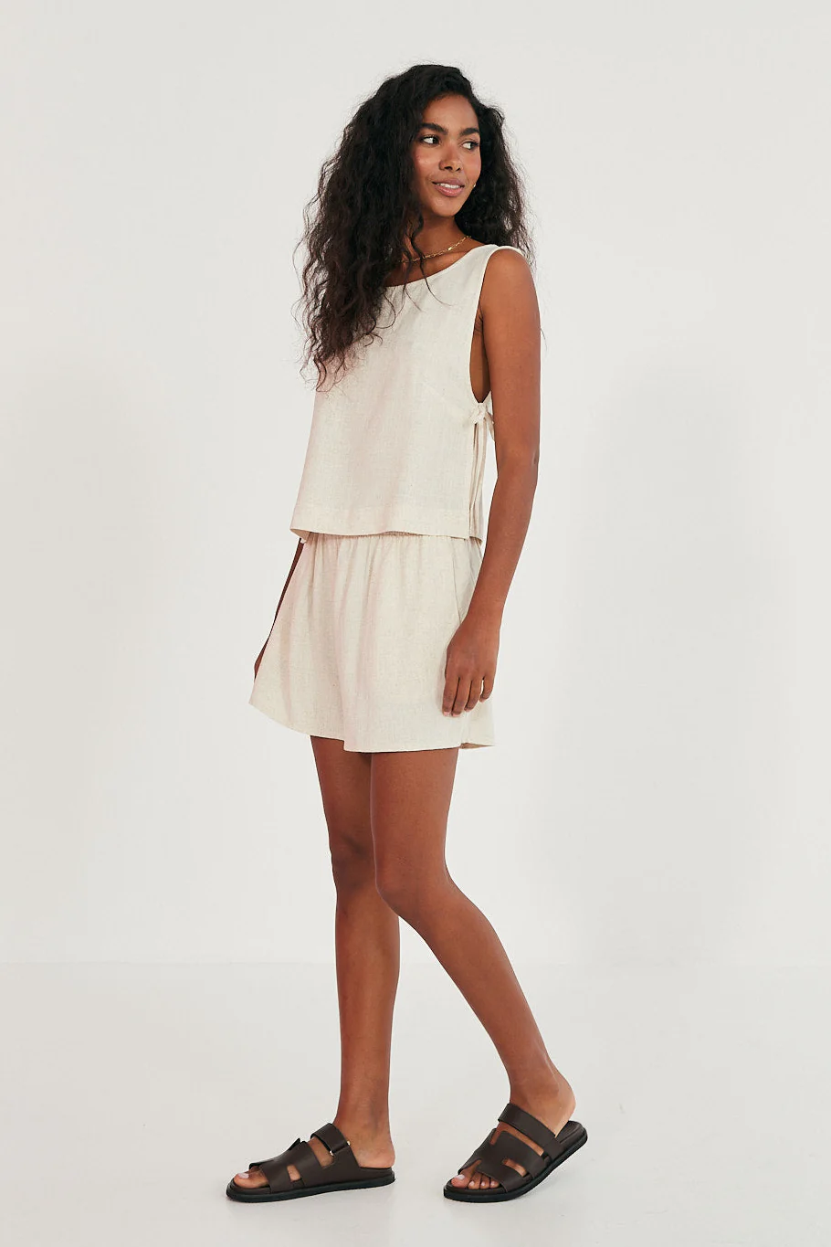 Szorty Lynn ecru - Image 6