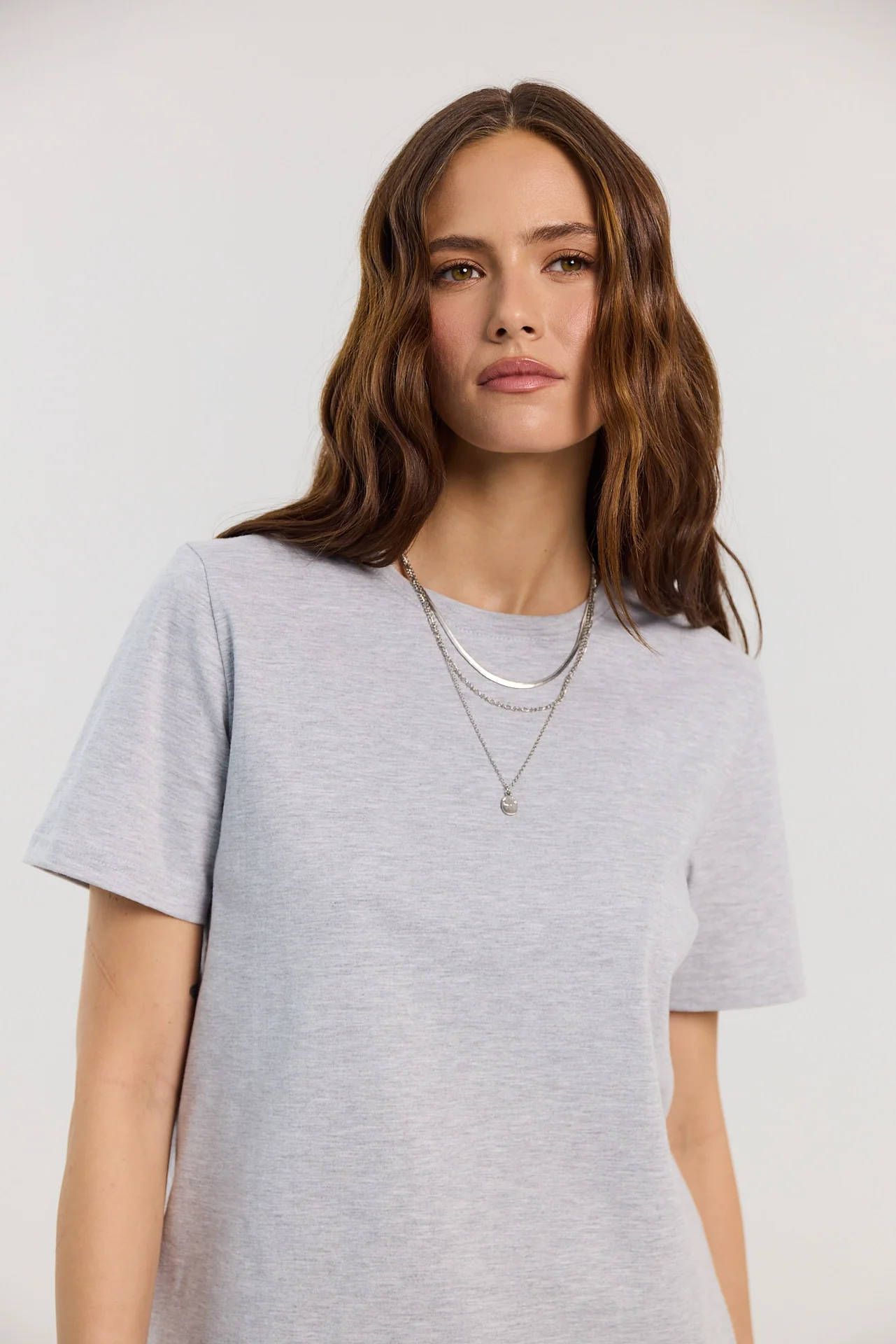 T-shirt Tony light grey melange - Image 6